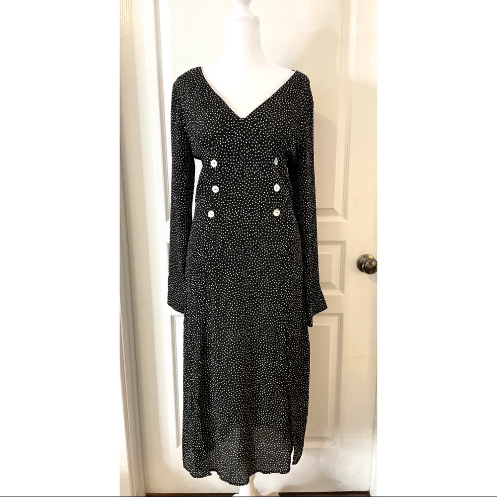 3/$20 Fanco Polka dot long sleeve dress